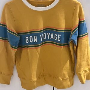 Yellow 'Bon Voyage' Sweatshirt